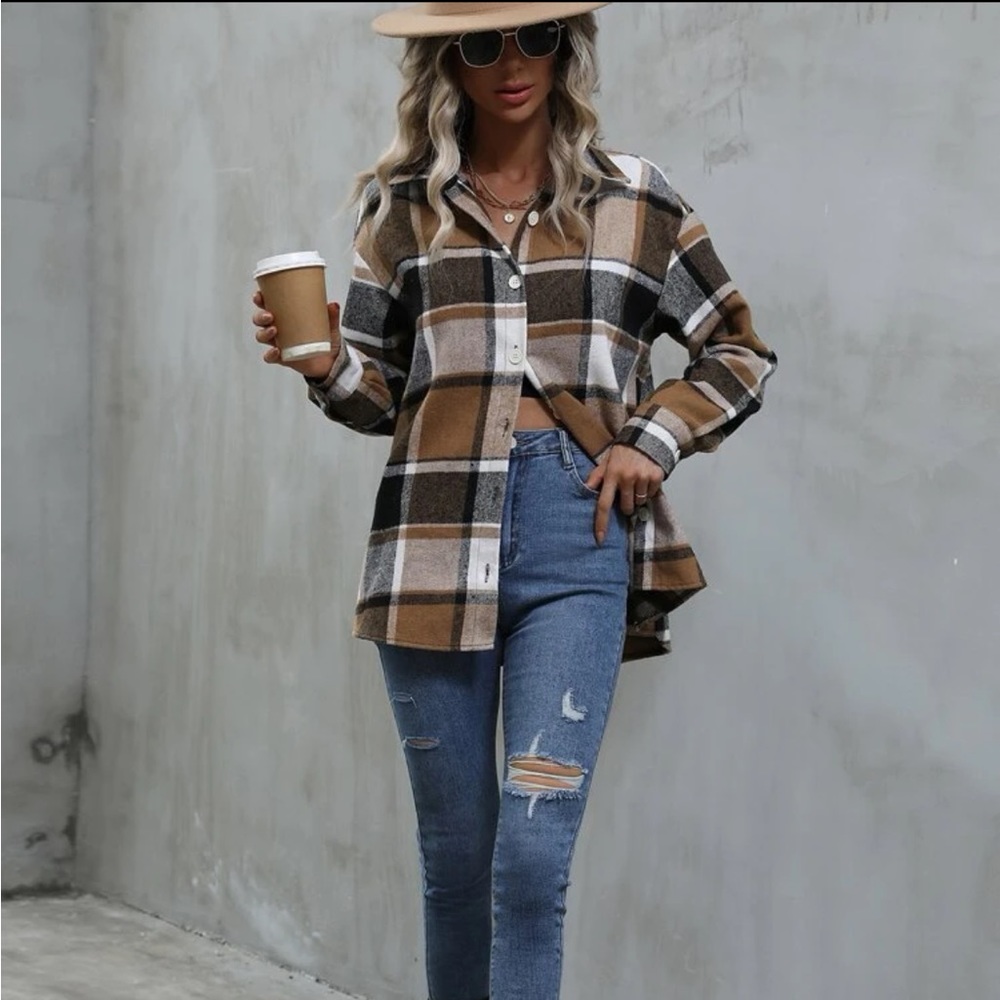 Plaid blouse